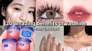 amazing benefits of Vaseline beauty tips and tricks 🎀 [upl. by Uhp]