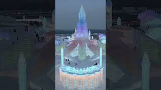 500 million world largest ice city Harbin heilongjiang China shortsshortsviral [upl. by Noeruat]