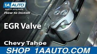 How to Replace EGR Valve 9602 Chevy Tahoe [upl. by Aihtnys975]