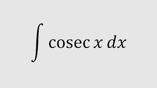 integral cosecx dx  integrate cscx dx  Integral of cosecx dx  integral of cosec x dx [upl. by Mulford]