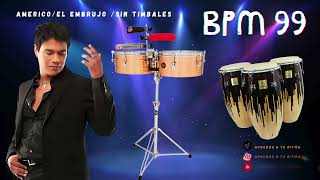 AméricoEl Embrujo  Sin timbales para practicar cumbia percusiones [upl. by Nuy831]