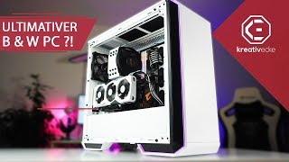 Der ULTIMATIVE BLACK AND WHITE GAMING PC im Dark Base 700 White Edition  ACHTUNG Ironie USK 18 [upl. by Maleki]