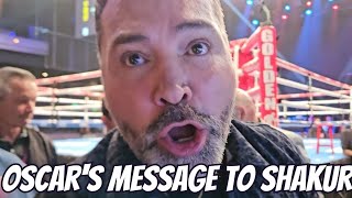 ⚠️⚠️⚠️OSCARS MESSAGE TO SHAKUR ON RYAN GARCIA REPLACEMENT FOR DEVIN HANEY ryangarcia [upl. by Gabbi]