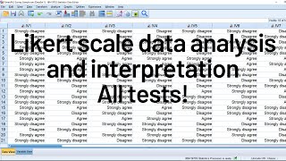 Likert scale analysis and interpretation for research [upl. by Adnuhser48]