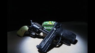 22lr Revolver vs Semiauto  Shooting at NIGHT [upl. by Aribold]