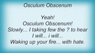 Hypocrisy  Osculum Obscenum Lyrics [upl. by Karilla787]