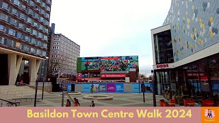 Basildon Town Centre 2024  Here We Go Walks  4K HD [upl. by Mariam943]