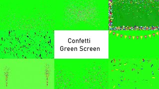 Confetti green screen video happy birthday confetti green screen confetti green screen confetti [upl. by Lamak]