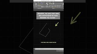 AutoCAD Command Not Showing on ScreenCursor  DYNMODE shorts autocad architecture design tips [upl. by Tamar]