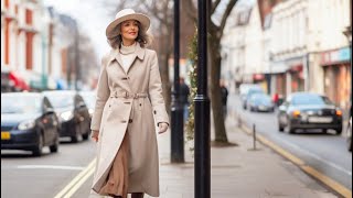 Winter European Street Fashion Beautiful Street Fashion Outfits Style London How to Look Stylish [upl. by Ardekal]