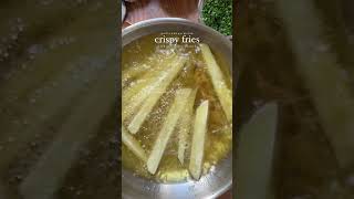 Crispy french 🍟 fries recipe asmr cr iramsfoodstory on IG youtubeshorts purpleyamcookie baking [upl. by Catrina]