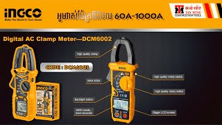 ingcoDigital Ac Clamp Meter 60A1000ADCM6003 [upl. by Ellenwad864]