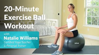 20Minute Exercise Ball Workout [upl. by Noved955]