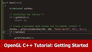 OpenGL C Tutorial  Getting Started [upl. by Hattie633]