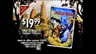 The Jungle Book vhs commercial 1991 [upl. by Portia631]