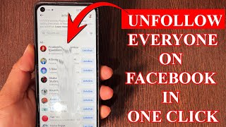 How to unfollow everyone on Facebook in 2024 [upl. by Emera]