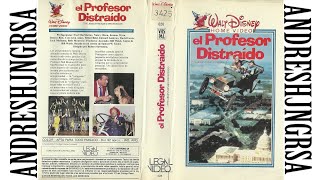 quotThe AbsentMinded Professorquot Argentina VHS Opening Disney 1988 [upl. by Maynord292]