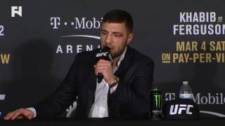 UFC 209 David Teymur PostFight Press Conference [upl. by Quickman]