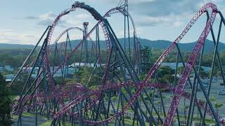 Roller Coaster  Ride 3 DC Rivals HyperCoaster  WB Movie World [upl. by Questa]