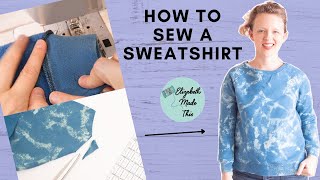 Sew a sweatshirt easy DIY sweatshirt [upl. by Anitsahs642]