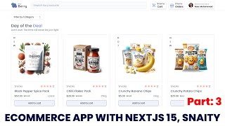 Build an ECommerce App with Nextjs 15  FullStack Tutorial Sanity Clerk Stripe  Part 3 [upl. by Ymrots]