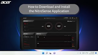 How to Install NitroSense [upl. by Hittel]