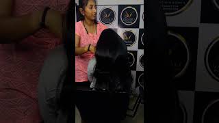 Smoothing shortvideo hairstyle reelsinstagram hair hairsmootheningandkeratintreatment [upl. by Golden440]