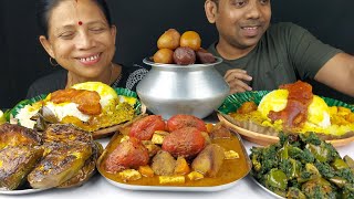 FOOD FESTIVAL DELICIOUS BHOG EATING SHOW ASMR MUKBANG [upl. by Penrod161]