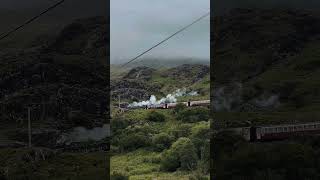 Cool steam train in Snowdonia National Park 🚂 steamtrain travel hiking wales [upl. by Dlonyer975]