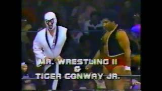 Mr Wrestling II amp Tiger Conway Jr vs Kelly Kiniski amp Ron Kessler GCW 1983 [upl. by Padraig]