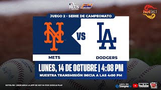 GRANDES LIGAS EN VIVO 14102024 METS DE NUEVA YORK VS DODGERS DE LOS ÁNGELES SCLN  J2 ⚾ [upl. by Laup799]