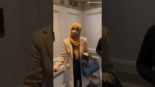 Ilhan Omar tells a proIsrael protester to fk themselves [upl. by Neggem875]