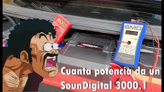 Cuanta potencia me entrego un SounDigital 30001 [upl. by Aerdnahc]