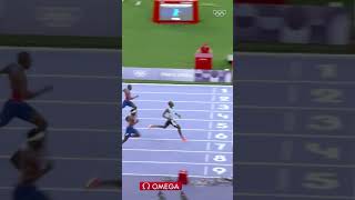 Tebogo makes history 🥇⚡ Olympic gold in Mens 200m🏃‍♂️ Olympics Paris2024 [upl. by Sprung]