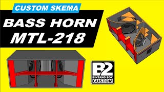 SKEMA BOX MTL218  SPEAKER 2X18 inchi [upl. by Aborn]