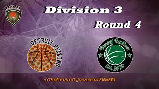 Atlasbasket  Div 3Round 4  DETROIT PIZZONS vs YOUNG BALLERS [upl. by Moser]