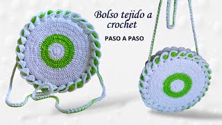 ❤ HERMOSO❤ bolso tejido a CROCHET paso a paso  cartera tejida a crochet [upl. by Alyekahs]