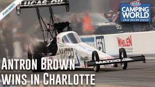 Antron Brown moves to second in points after win in Charlotte [upl. by Ettennat15]