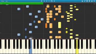 BWV 1067  Badinerie Piano synthesia [upl. by Asirb]