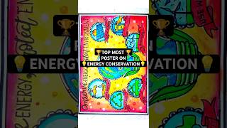 Energy conservation Poster drawing easy Save Energy save Earth drawing Renewable Energy drawing [upl. by Faletti]