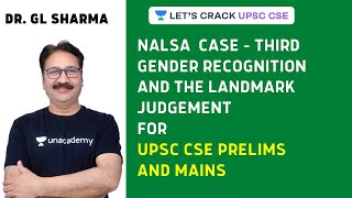 NALSA Case  Third Gender Recognition  Landmark Judgement  Dr GL Sharma [upl. by Yenahs319]