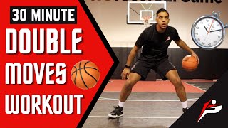 30 Min Dribbling Workout  Workout 7  Double Moves  Pro Training Basketball [upl. by Aerdnu]