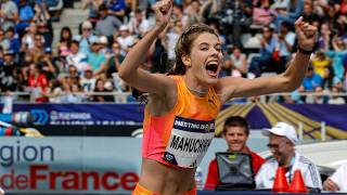 Yaroslava Mahuchikh breaks 37YEAROLD World Record in high jump  Diamond League Paris  NBC Sports [upl. by Romeyn]