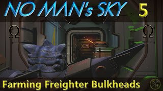 No Mans Sky Survival S6 – EP5 Farming Freighter Bulkheads from Derelict Freighters [upl. by Nevai3]