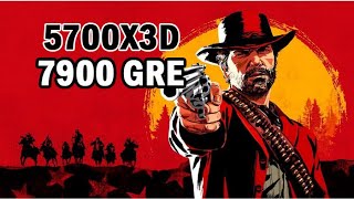 RDR 2 5700X3D RX 7900 GRE Benchmark 1080p [upl. by Ermanno]