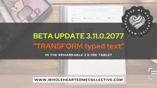 ReMarkable Beta Software Update 311 remarkable2 remarkabletipsandtricks digitalorganization [upl. by Mittel]