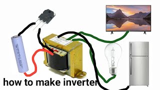 How to make simple inverter 12V to 220V  M ALI REPAIRING [upl. by Allicserp]