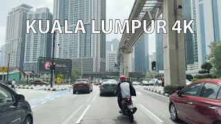 Driving Kuala Lumpur 4K  New York City of Malaysia [upl. by Ronym]