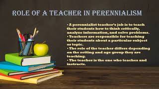 PERENNIALISM PHILOSOPHY OF EDUCATION [upl. by Fortunia]