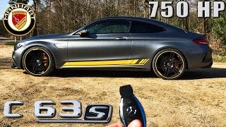 Mercedes C63 S AMG 750 HP REVIEW Manhart CR700 POV Test Drive by AutoTopNL [upl. by Elleunamme]